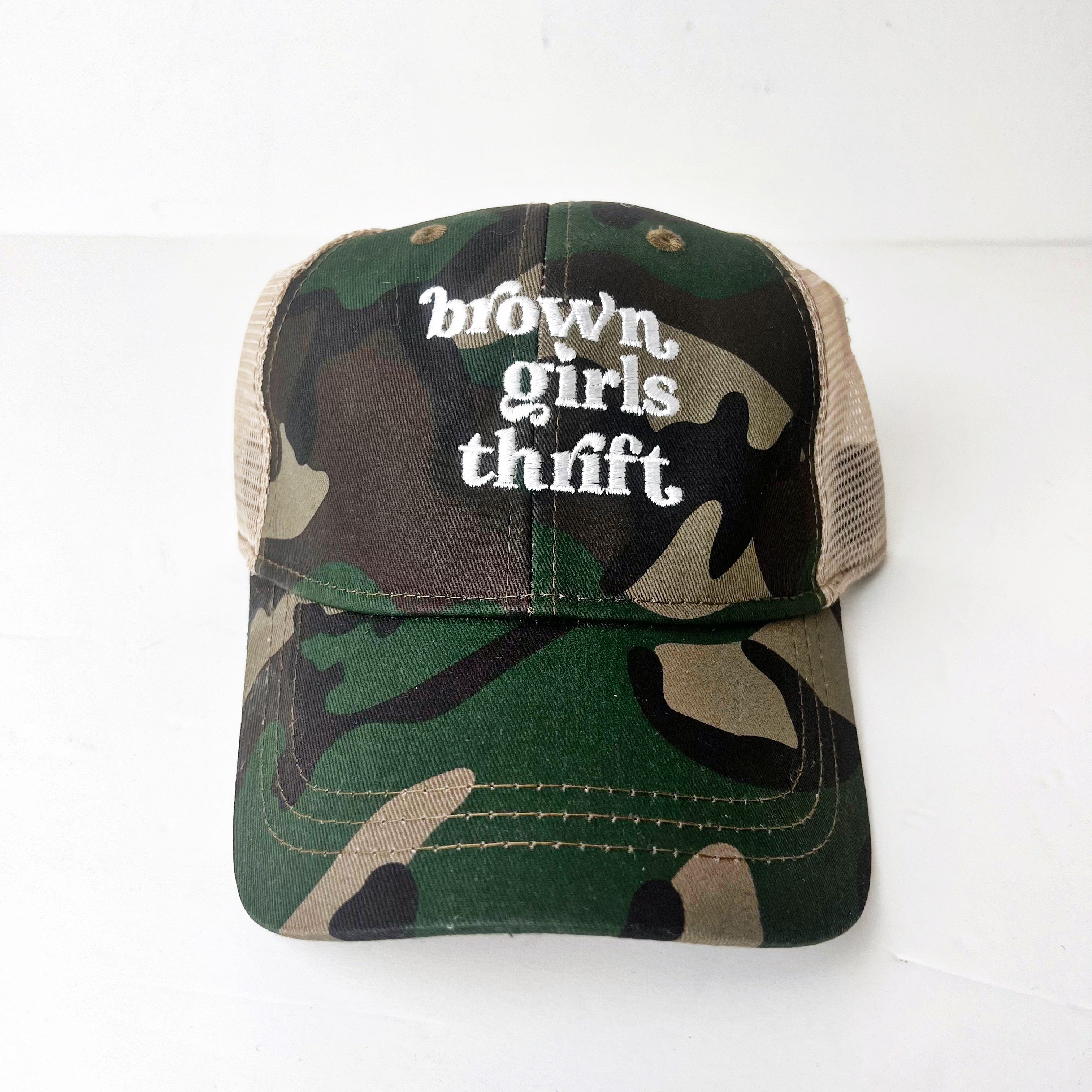 Army Fatigue Snapback Brown Girls Thrift Logo Snapback