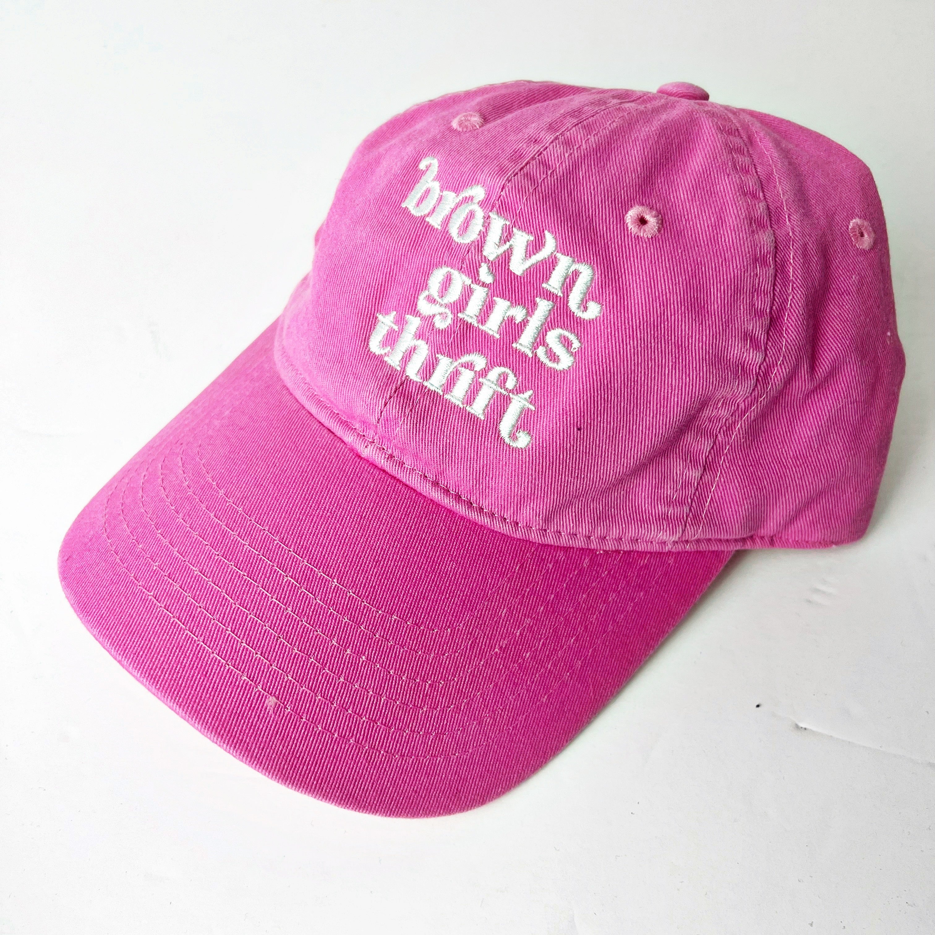 Brown Girls Thrift Pink Dads Hat