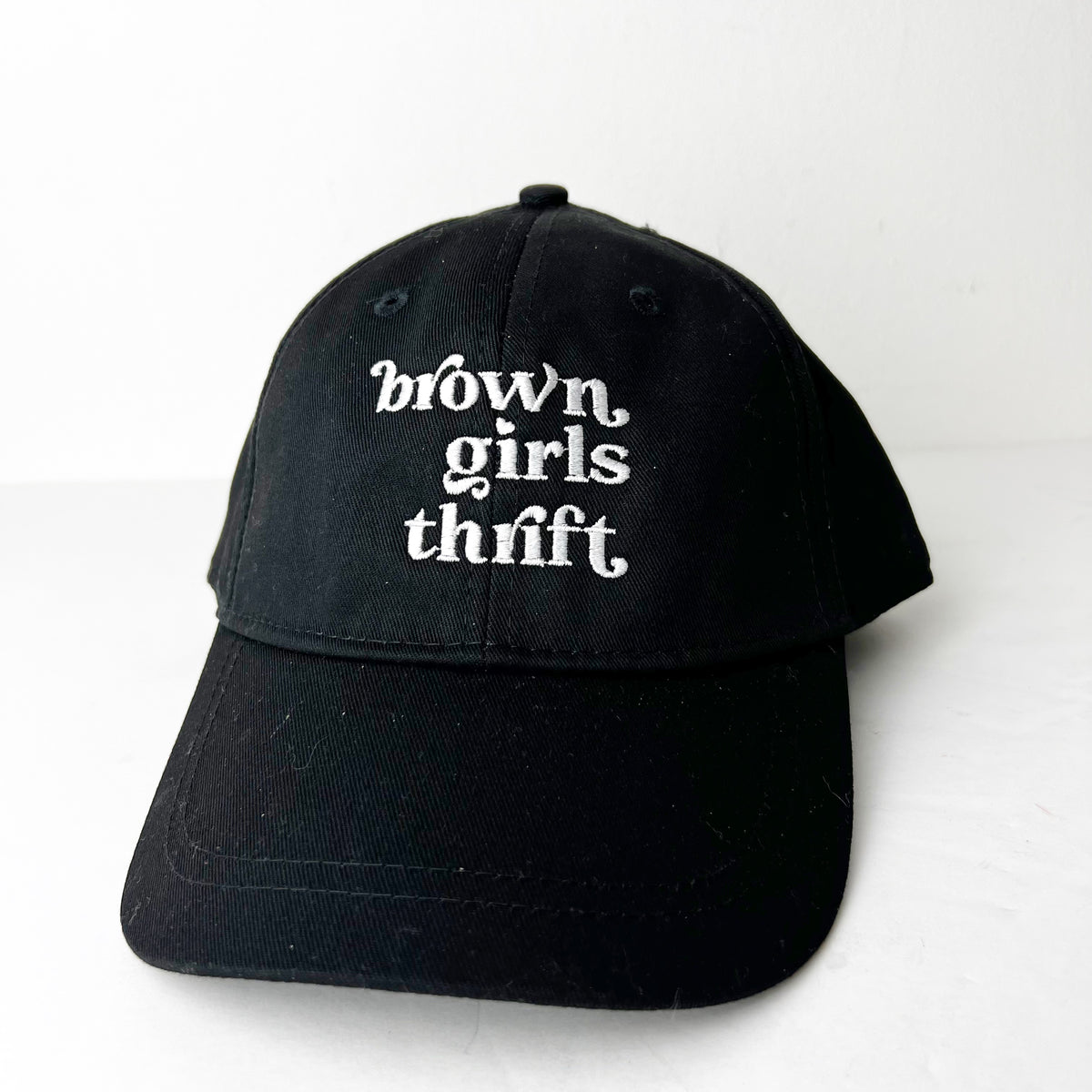 Black Logo BGT Hat – BrownGirlsThrift