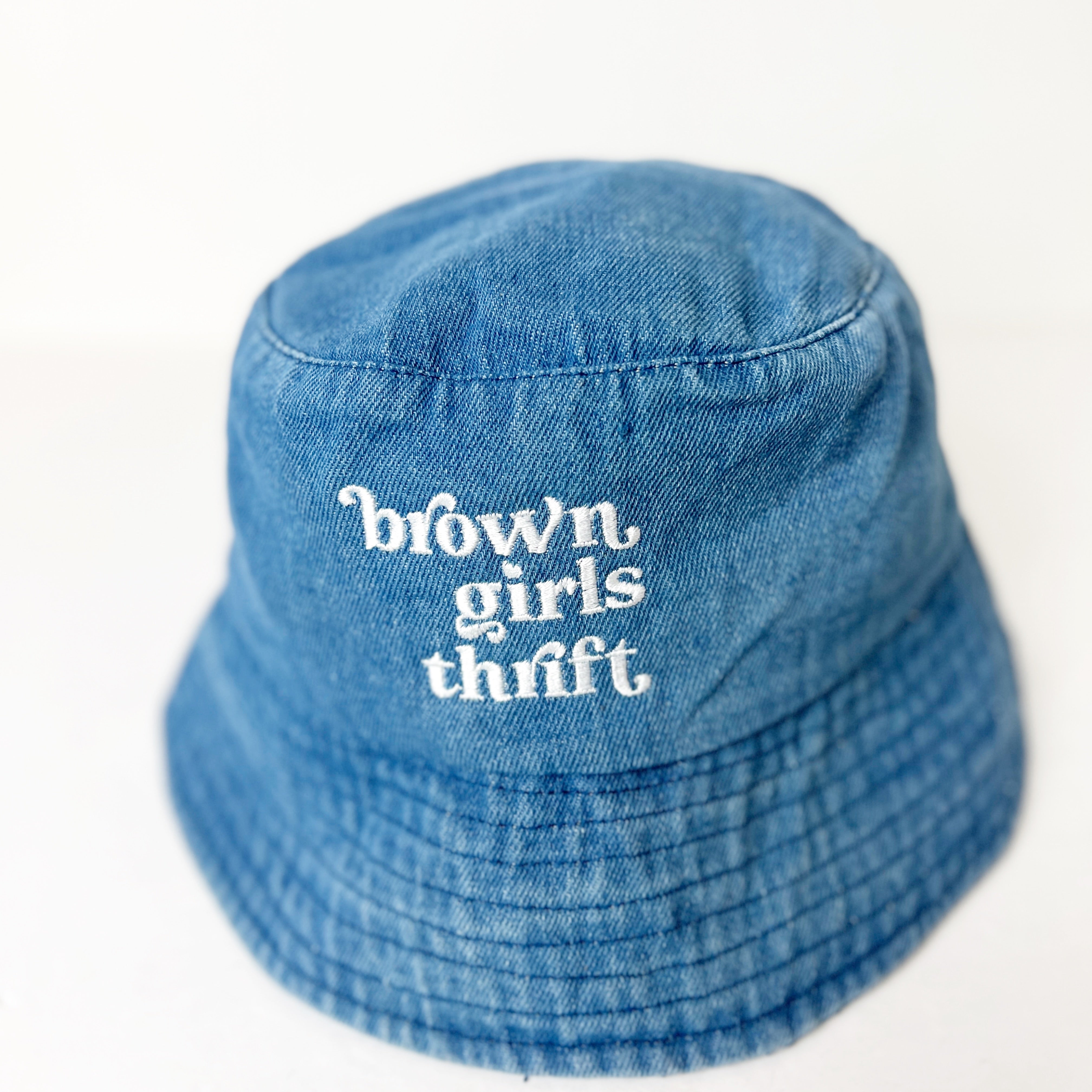 BGT Light Jean Denim Logo Bucket Hat