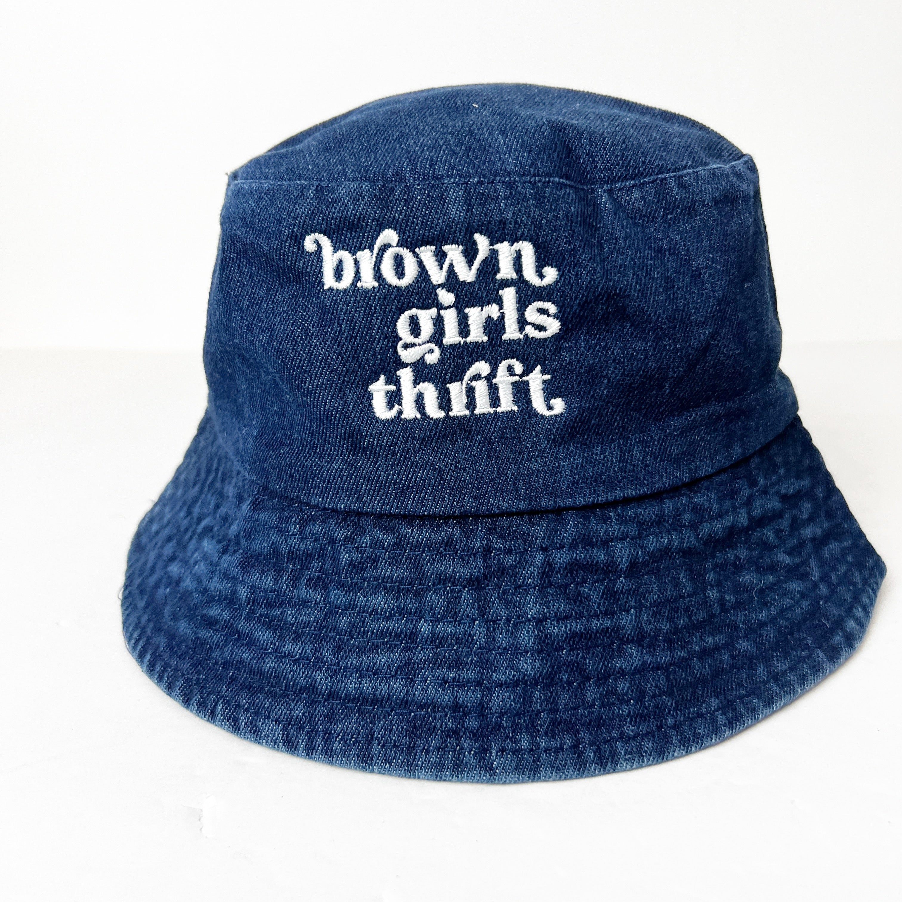 BGT Dark Blue Jean Logo Bucket Hat